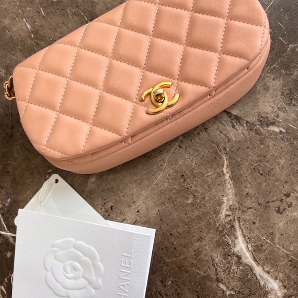 CHANEL Calfskin Quilted Coco Mail Clutch With Chain Light Pink ❌SOLD❌ - Picture 2 of 8